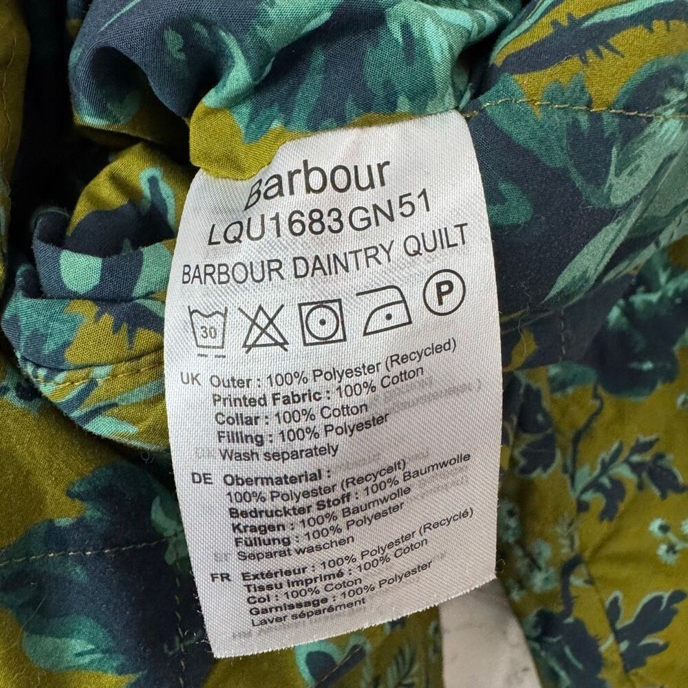 Barbour x House of Hackney - Daintry Reversible Quilted Jacket US 12 - Picture 10 of 12